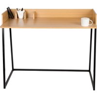 WONDERMAKE® Design Schreibtisch aus Holz und Metall, Bürotisch PC-Tisch Computertisch Arbeitstisch für Home Office , 110x55x87 cm, Eiche hell braun von WONDERMAKE