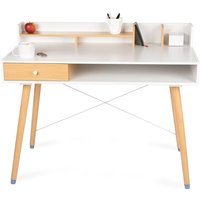 Wondermake - Schreibtisch klein Sekretär aus Holz mit Schublade, Bürotisch kompakt pc Tisch kleiner Raum Computertisch Arbeitstisch für Home Office , von WONDERMAKE