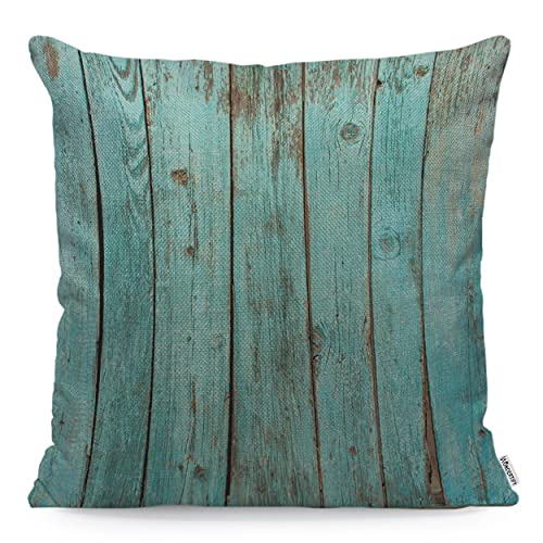 WONDERTIFY Holz-Kissenbezug aus Holz, Blaugrün, Scheunenholz, verwitterter Strand, dekorativer Überwurf für Couch, Bett, Sofa, Kissen, Hülle, türkis, 45 x 45 cm WONDERTIFY Holz-Kissenbezug aus Holz, Blaugrün, Scheunenholz, verwitterter Strand, dekorativer Überwurf für Couch, Bett, Sofa, Kissen, Hülle, türkis, 45 x 45 cm von WONDERTIFY