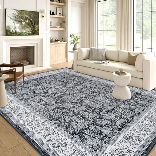 WONGS BEDDING Grau Teppich Wohnzimmer, 120x170cm Rutschfester Waschbarer Teppich Schlafzimmer Groß Wohnzimmerteppich, Kurzflor Carpet für Esszimmer Home Office Dekor WONGS BEDDING Grau Teppich Wohnzimmer, 120x170cm Rutschfester Waschbarer Teppich Schlafzimmer Groß Wohnzimmerteppich, Kurzflor Carpet für Esszimmer Home Office Dekor von WONGS BEDDING