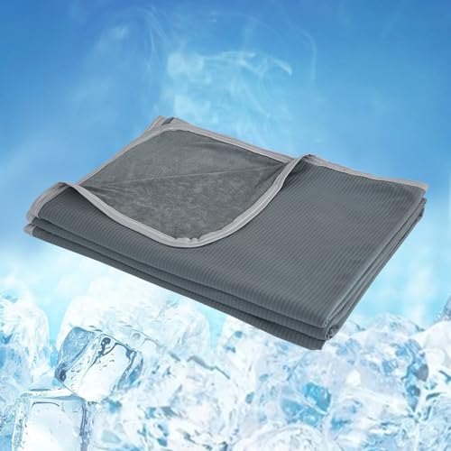 WONGS BEDDING Kühldecke Sommerdecke 2 in 1 doppelseitig mit Japanische Arc-Chill Q-Max 0,43 selbstkühlende Decke weiche Reisedecke leichte Sofadecke Wohndecke Dunkelgrau 150x200cm WONGS BEDDING Kühldecke Sommerdecke 2 in 1 doppelseitig mit Japanische Arc-Chill Q-Max 0,43 selbstkühlende Decke weiche Reisedecke leichte Sofadecke Wohndecke Dunkelgrau 150x200cm von WONGS BEDDING