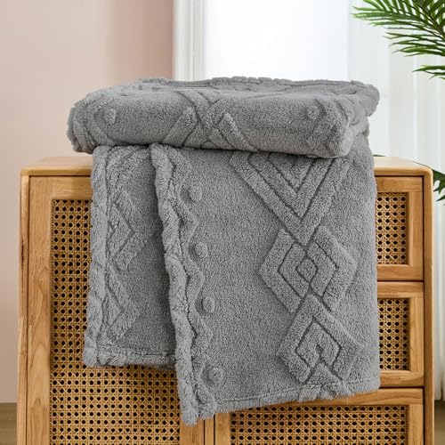 WONGS BEDDING Kuscheldecke Flauschig Decke Grau, Sofadecke Wolldecke 220x240 Wohn- & Kuscheldecken, Warme Weiche Fleecedecke Boho Decken überwurfdecke für Sofa Couch Bett WONGS BEDDING Kuscheldecke Flauschig Decke Grau, Sofadecke Wolldecke 220x240 Wohn- & Kuscheldecken, Warme Weiche Fleecedecke Boho Decken überwurfdecke für Sofa Couch Bett von WONGS BEDDING
