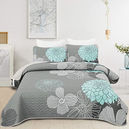 WONGS BEDDING Tagesdecke 220x240 Grün Blumen Bettüberwurf Weiche Sommerdecke Gesteppte Decke für Doppelbett Mikrofaser Bettdecke mit 2 Kissenbezug 48x75 WONGS BEDDING Tagesdecke 220x240 Grün Blumen Bettüberwurf Weiche Sommerdecke Gesteppte Decke für Doppelbett Mikrofaser Bettdecke mit 2 Kissenbezug 48x75 von WONGS BEDDING