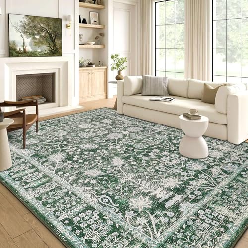 WONGS BEDDING Teppich Wohnzimmer 200x300cm, Grün Waschbarer Teppich Rutschfester Kurzflor Carpet, Groß Wohnzimmerteppich für Schlafzimmer Esszimmer Home Office WONGS BEDDING Teppich Wohnzimmer 200x300cm, Grün Waschbarer Teppich Rutschfester Kurzflor Carpet, Groß Wohnzimmerteppich für Schlafzimmer Esszimmer Home Office von WONGS BEDDING