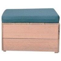 Hocker Washington Bankirai 55Lx33Hx55T cm inkl. Kissen - Wood4you von WOOD4YOU