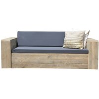 Loungesofa Washington - Industrieholz - inkl. Kissen, Outdoor, Balkon, Garten, Gartenmöbel, Garten Sofa-Set, - Wood4you von WOOD4YOU