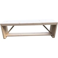 Wood4you - Gartenbank Nick Fichtenholz 120 cm ,gartenbänke,gartenbank holz,holz bank,holzbank garten,Parkbank,Terrassenbank Baunk auf Veranda von WOOD4YOU