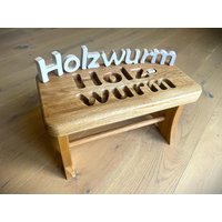 Personalisierter Tritthocker - Made in Germany Design Classic Personalisierter Tritthocker - Made in Germany Design Classic von WOODANDLETTERDesigns