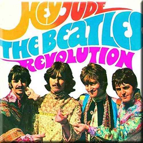 The Beatles Hey Jude Revolution Nue Official 76mm x 76mm Kühlschrankmagnet von The Beatles