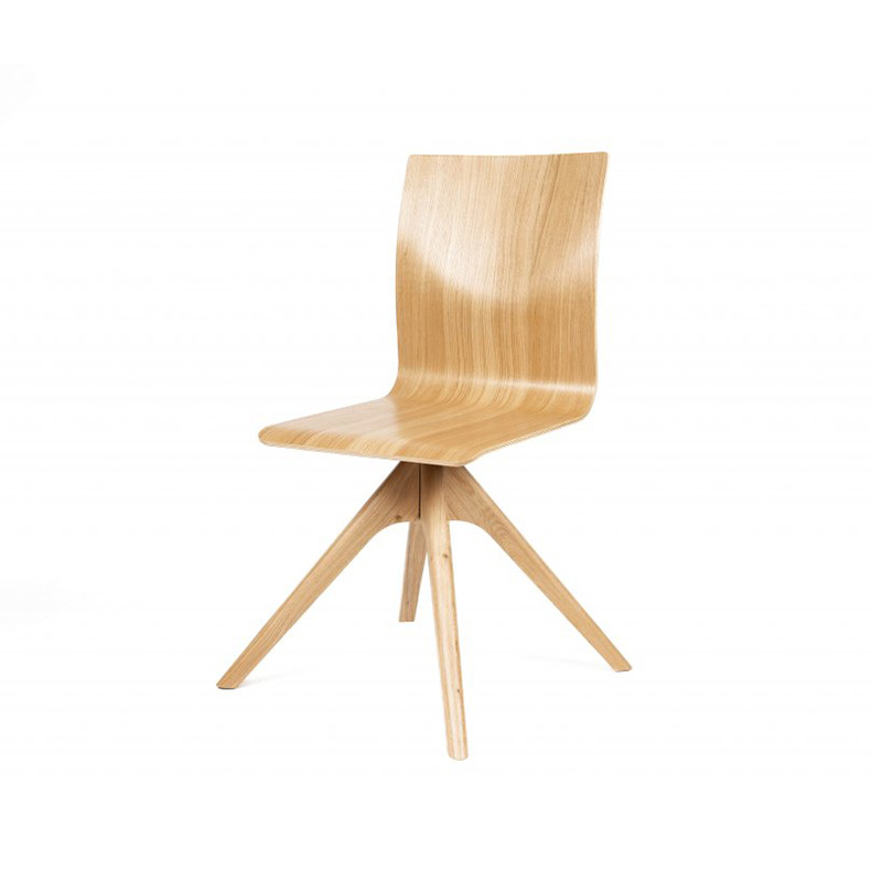 Drehbarer Esszimmerstuhl Azura aus Massivholz Eiche von WOODED