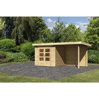 WOODFEELING Gartenhaus, BxT: 244 x 204 cm (Außenmaße), Massivholzdach - braun von WOODFEELING