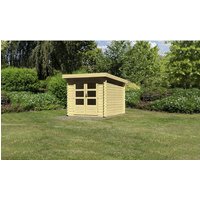 KARIBU Gartenhaus, BxT: 255 x 333 cm (Aufstellmaße), Pultdach - beige von Karibu