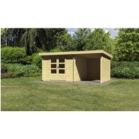 KARIBU Gartenhaus, BxT: 514.5 x 333 cm (Aufstellmaße), Pultdach - beige von Karibu