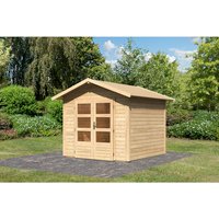 KARIBU Gartenhaus »Talkau 4«, BxT: 270 x 274 cm (Aufstellmaße), Satteldach - beige von Karibu