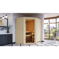 KARIBU Sauna »Faurin «, für 4 Personen, ohne Ofen - beige von Karibu