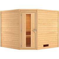 KARIBU Sauna »Leona«, für 4 Personen, ohne Ofen - beige von Karibu