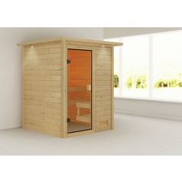 KARIBU Sauna »Sandra«, für 4 Personen, ohne Ofen - beige von Karibu