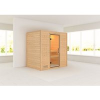 KARIBU Sauna »Sonja«, für 3 Personen, ohne Ofen - beige von Karibu