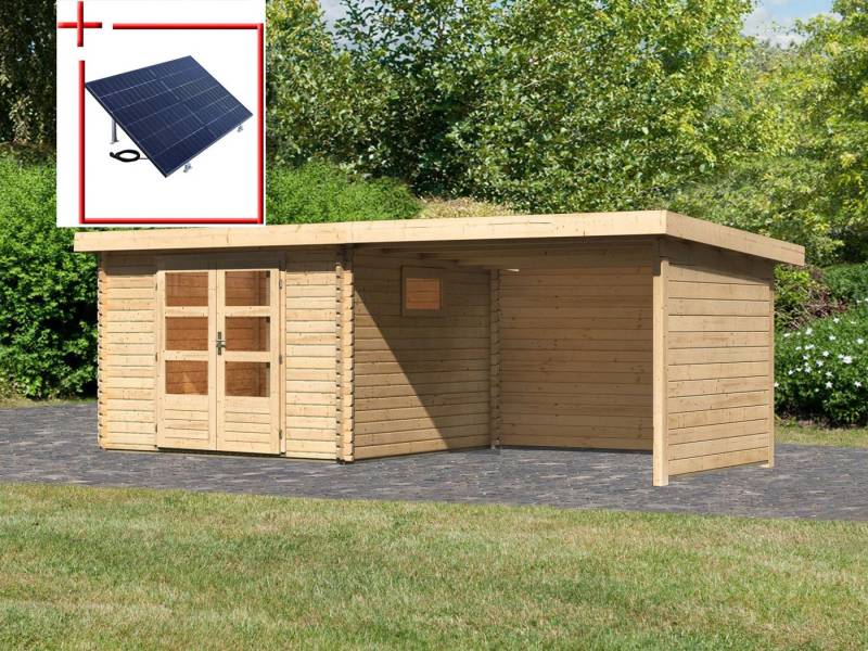 WOODFeeling Gartenhaus Trittau 3, BxT: 616,5x333 cm, mit Anbaudach WOODFeeling Gartenhaus Trittau 3, BxT: 616,5x333 cm, mit Anbaudach von WOODFeeling