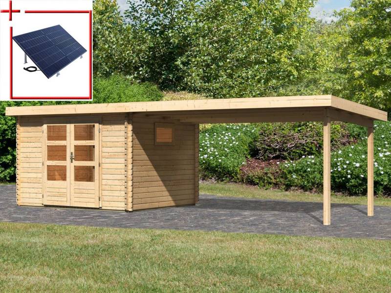 WOODFeeling Gartenhaus Trittau 3, BxT: 716,5x333 cm, mit Anbaudach WOODFeeling Gartenhaus Trittau 3, BxT: 716,5x333 cm, mit Anbaudach von WOODFeeling