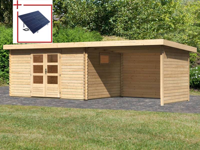 WOODFeeling Gartenhaus Trittau 5, BxT: 576x333 cm, mit Anbaudach WOODFeeling Gartenhaus Trittau 5, BxT: 576x333 cm, mit Anbaudach von WOODFeeling