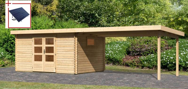 WOODFeeling Gartenhaus Trittau 5, BxT: 806x333 cm, mit Anbaudach WOODFeeling Gartenhaus Trittau 5, BxT: 806x333 cm, mit Anbaudach von WOODFeeling