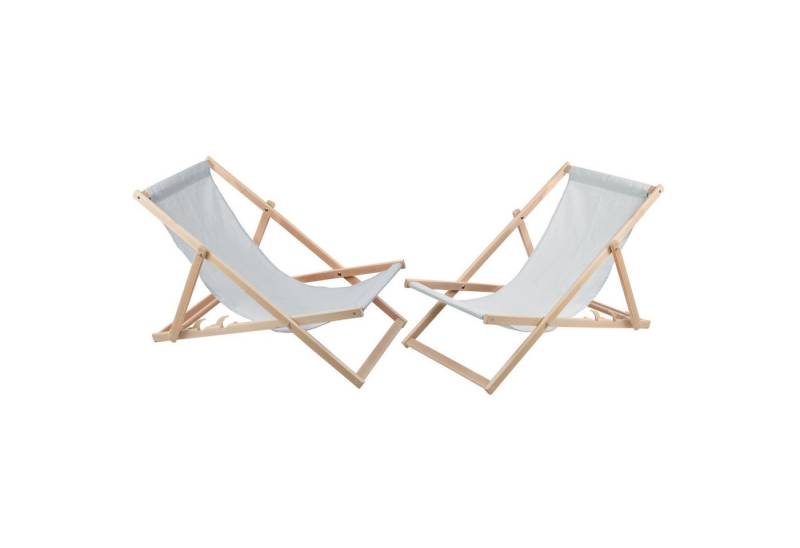 WOODOK Gartenliege, 2 St., 2x Liegestühl, Set 2x Gartenliege Buchenholz Garten Strandkorb WOODOK Gartenliege, 2 St., 2x Liegestühl, Set 2x Gartenliege Buchenholz Garten Strandkorb von WOODOK