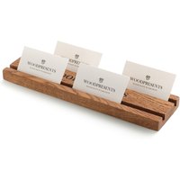 Mehrere Visitenkartenhalter Individuell Gravierter Schreibtisch-Organizer Naturholz-Kartenanzeige Holzkartenständer Firmengeschenk Vertikaler von WOODPRESENTS