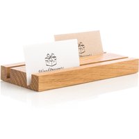 Mehrfach-Visitenkartenhalter Für Schreibtischkarten-Display, Holz-Visitenkartenständer, Multi-Büro-Schreibtisch-Organizer, Gravierter von WOODPRESENTS