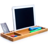 Schreibtisch Organizer Catchall Tablett Ipad Und Iphone Ständer Küchen Tablet Holzhalter Accessoires Für Männer Herrendiener Schreibtisch Organizer Catchall Tablett Ipad Und Iphone Ständer Küchen Tablet Holzhalter Accessoires Für Männer Herrendiener von WOODPRESENTS