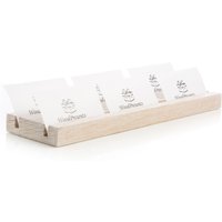 Visitenkartenhalter Eichenholz Schreibtisch Organizer Firmengeschenk Mehrere Visitenkartenständer Schreibtischzubehör Personalisierte Kartenanzeige von WOODPRESENTS