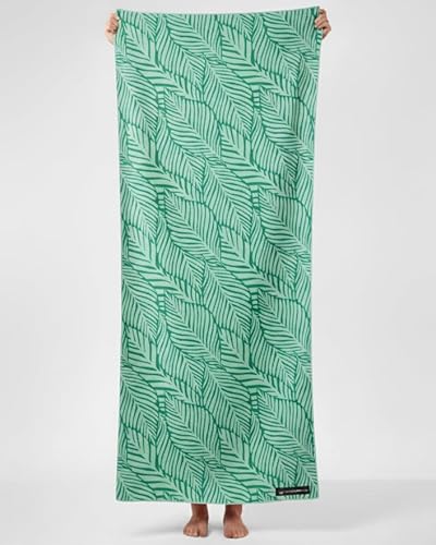 WOODSANDWAVES - Strandtuch aus recycelter Mikrofaser - schnelltrocknend, leicht, kompakt - 180cm x 80cm - XL Badetuch - Handtuch für Reisen - saugfähig, sandfreies & großes Strandhandtuch von WOODSANDWAVES