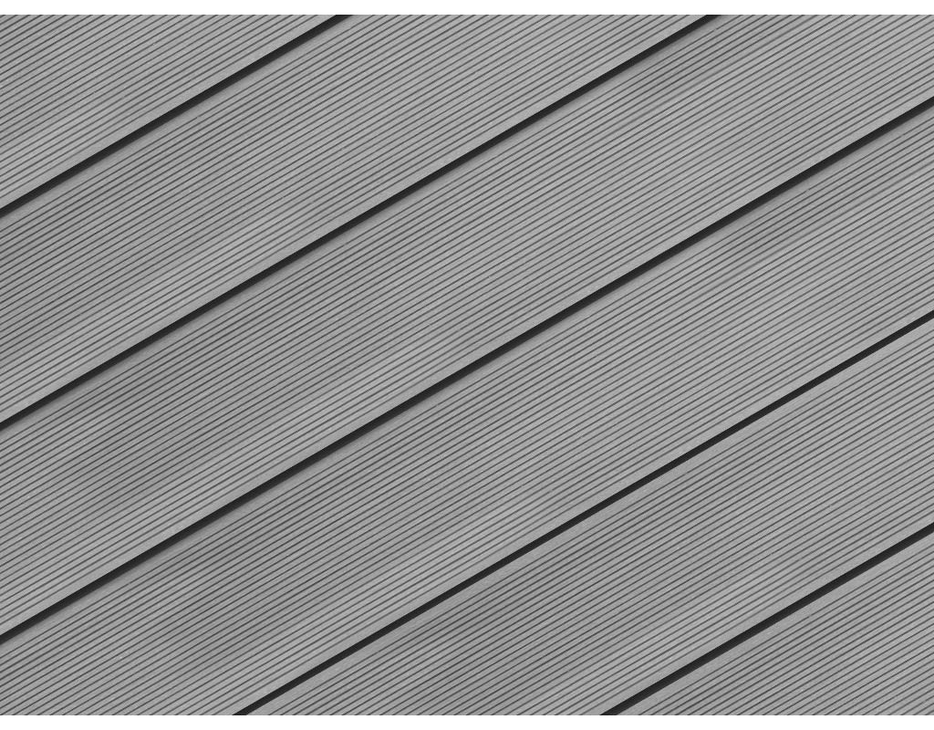 WOODTEX Terrassendiele WPC Easy Silver Cedar - Stärke/Breite 22x145 mm, Länge 5 m, fein geriffelt, Hohlkammerprofil von WOODTEX