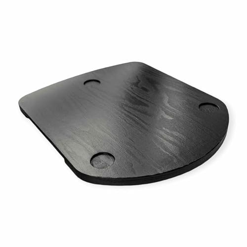 WOODYGIFT Gleitbrett für Thermomix Tablett, Halterung aus Holz, Schwarz, für TM5 TM6, Gleitbrett, Küchenzubehör von WOODYGIFT