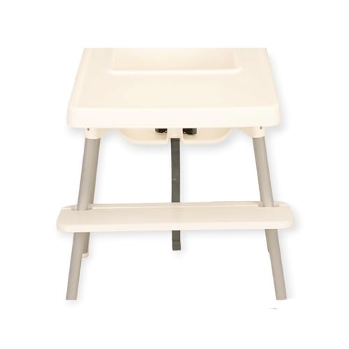 WOODYGIFT Hochstuhl-Fußstütze aus Holz Verstellbares Weiß Fußbank für Kinderhochstuhl Stabile Baby-Stuhl-Zubehör Kompatibel mit Antilop Hochstuhl von WOODYGIFT