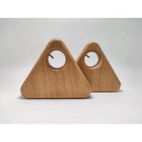 Dreieck-Rustikale Hölzerne Gardinenstange-Halterung Dreieck-Rustikale Hölzerne Gardinenstange-Halterung von WOODinMINIMALISM