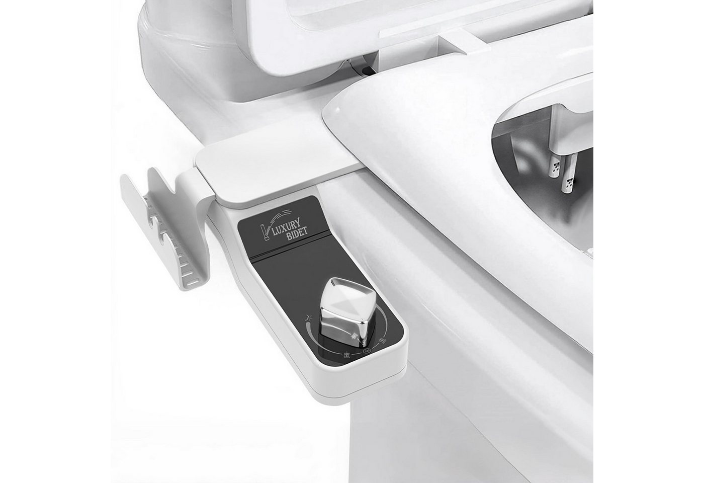 WOOHSE Bidet-Einsatz für Toilette Drei Reinigungsmodi Ultradünner 0,7cm Nicht-Elektrisch, mit Doppeldüse & Selbstreinigung, mit Seifenablage, mit Einhebelregler, Bidet Einsatz für Toilette 7 mm ultradünn Selbstreinigung Doppelstrahl WOOHSE Bidet-Einsatz für Toilette Drei Reinigungsmodi Ultradünner 0,7cm Nicht-Elektrisch, mit Doppeldüse & Selbstreinigung, mit Seifenablage, mit Einhebelregler, Bidet Einsatz für Toilette 7 mm ultradünn Selbstreinigung Doppelstrahl von WOOHSE