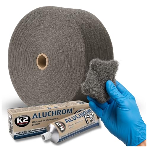 K2 Aluchrom 120g + Wooltec Stahlwolle 1kg Grad 0+00 – Profi Felgenpolitur Set zur Felgenreinigung & Metallpflege, reinigt, poliert, konserviert & schützt – inkl. Nitrilhandschuhe GRATIS K2 Aluchrom 120g + Wooltec Stahlwolle 1kg Grad 0+00 – Profi Felgenpolitur Set zur Felgenreinigung & Metallpflege, reinigt, poliert, konserviert & schützt – inkl. Nitrilhandschuhe GRATIS von WOOLTEC