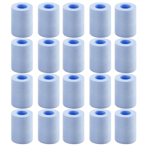 WOOLUCK® 20 Stück austauschbaren filterelementen,Duschkopf kalkfilter,Duschfilter für kalkhaltiges wasser,reduziert trockene juckende Haut von WOOLUCK