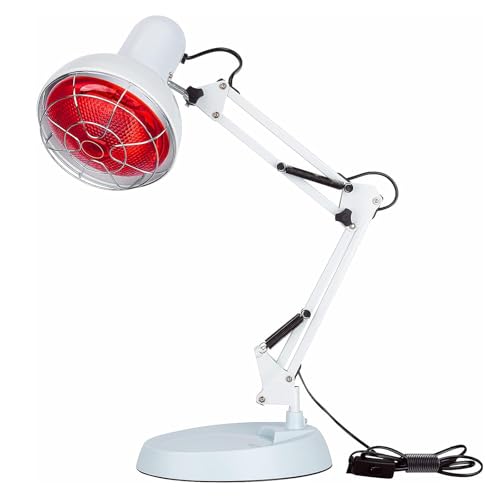 WOOLUCK Rotlichtlampe, Infrarotlampe Wärmelampe 150W, Rotlichtlampe Wärmelampe, Infrarotlicht-Rotlicht-Wärmelampen Set von WOOLUCK
