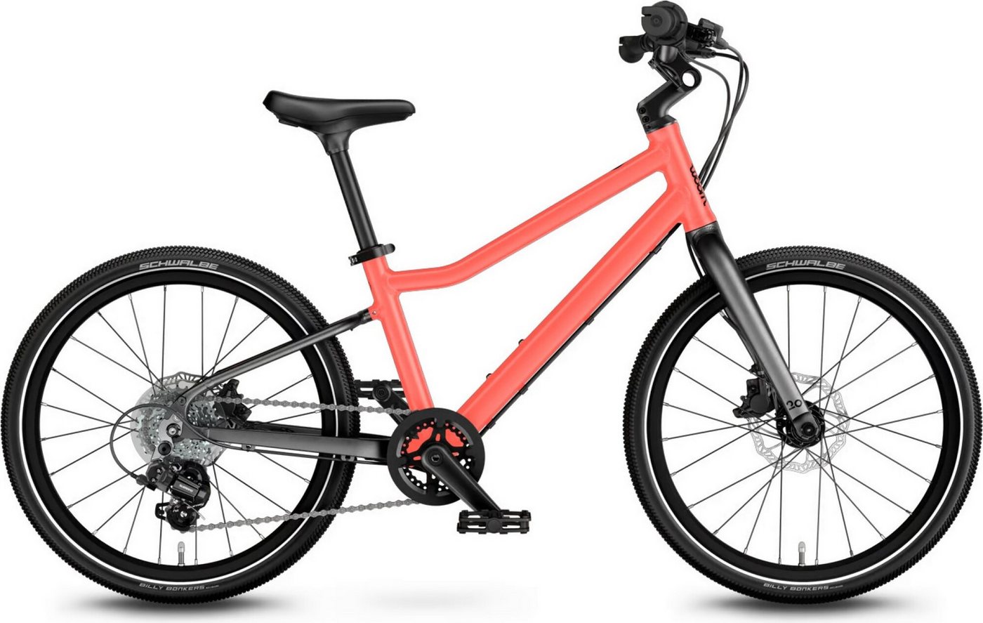 WOOM Jugendfahrrad EXPLORE 4 Kinderfahrrad 20" in neon coral von WOOM