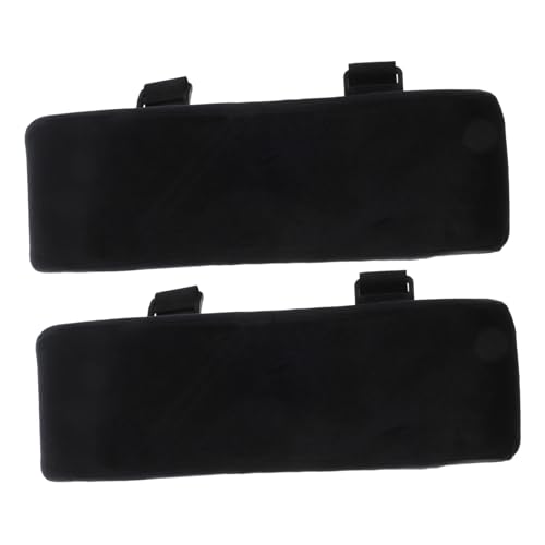 WOONEKY 1 Paar Ergonomisches Armlehnenpolster für Bürostühle Hochwertige Armstütze für Gaming Stühle und Bürostühle Unterstützung für Ellenbogen Schwarz Installieren Langlebig von WOONEKY