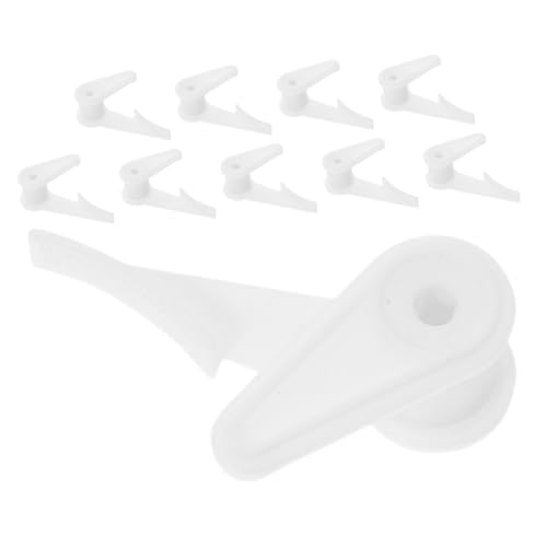 WOONEKY 10 Stück Kunststoff Deckenlampen Clips für Flush Mount Lampeninstallation Sichere Lichtschatten Befestigung Geeignet für Einbauleuchten Weiß von WOONEKY