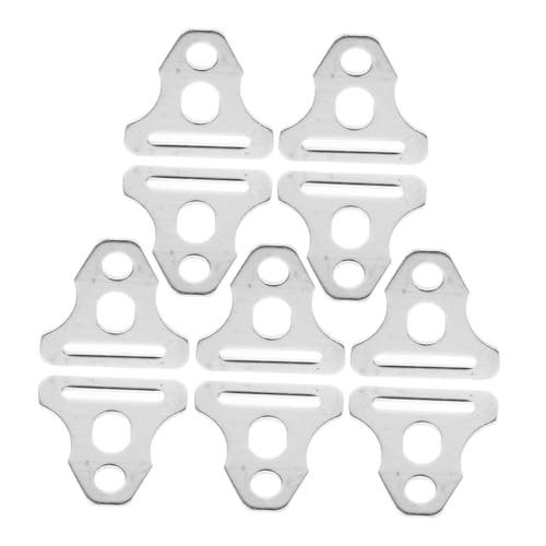 WOONEKY 10 Stück Leichte Robuste Dreieck zeltleinenspanner aus Metall Windfeste Schnurversteller für Outdoor Camping Vielseitige Seilspanner für Zeltabspannungen und Wanderungen von WOONEKY