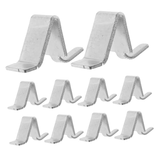 WOONEKY 10 Stück Metall Regalstützen für Aktenschränke Robuste Einfach zu Installierende Clips für Regalböden für Schränke und Bücherregale Langlebig und Vielseitig Einsetzbar von WOONEKY