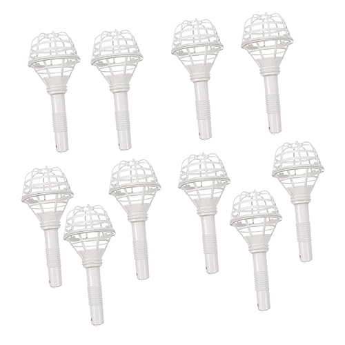 WOONEKY 10 Stück Teiliges Blumenstraußhalter Handgebundener Brautstraußhalter mit Robustem Blumenstiel DIY Hochzeitsfloralzubehör für Braut und Blumenladen Kompakt und Langlebig WOONEKY 10 Stück Teiliges Blumenstraußhalter Handgebundener Brautstraußhalter mit Robustem Blumenstiel DIY Hochzeitsfloralzubehör für Braut und Blumenladen Kompakt und Langlebig von WOONEKY