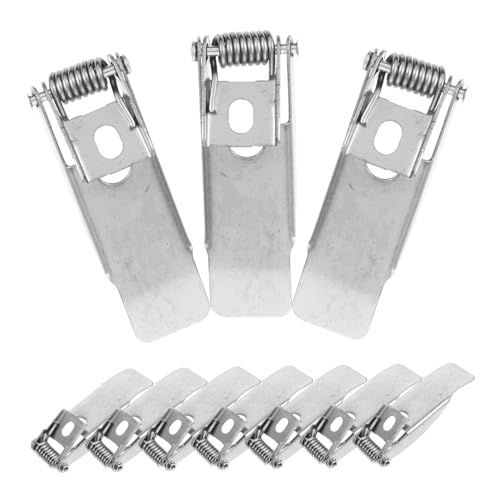 WOONEKY 10 Stück Teiliges Federriegel für Einbaustrahler Hochwertige Klemmen für LED Deckenleuchten Vielseitig Einsetzbar mit Zuverlässigem Halt und Optimaler Elastizität von WOONEKY