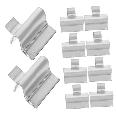 WOONEKY 10 Stück Teiliges Robuste Metall Regalstützclips S Haken Verstärkt für Büro Schule Zuhause Einfache Montage Langlebige Schwerlast Regalhalterungen Vielseitig Einsetzbar von WOONEKY
