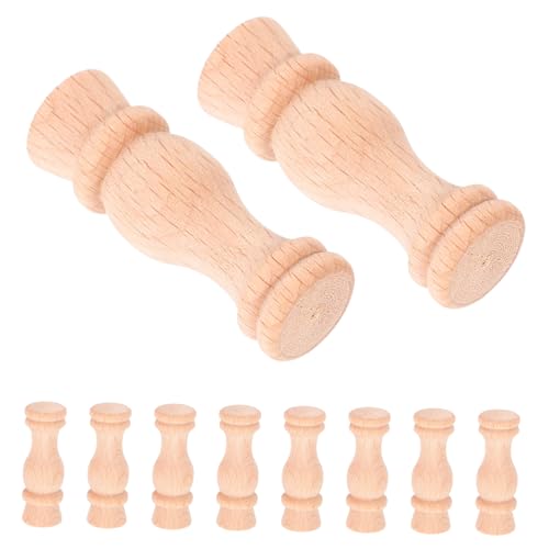 WOONEKY 10 Stück Teiliges Unbehandelte Holzspindeln für Möbel Dekorative Holzsäulen im Europäischen Stil für Weinschränke und Diy Projekte Langlebig und Stabil WOONEKY 10 Stück Teiliges Unbehandelte Holzspindeln für Möbel Dekorative Holzsäulen im Europäischen Stil für Weinschränke und Diy Projekte Langlebig und Stabil von WOONEKY