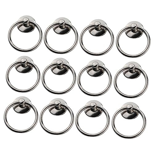 WOONEKY 12stücke Silberne Schrankknöpfe Runder Zugring Für Kommode Schublade Schrank Möbel Einfache Bohrung Langlebig Und Praktisch WOONEKY 12stücke Silberne Schrankknöpfe Runder Zugring Für Kommode Schublade Schrank Möbel Einfache Bohrung Langlebig Und Praktisch von WOONEKY